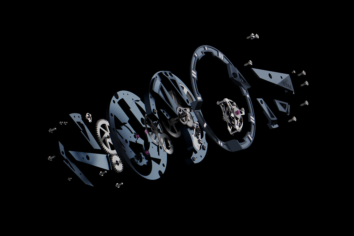 CODE41 Tourbillon détail mécanisme